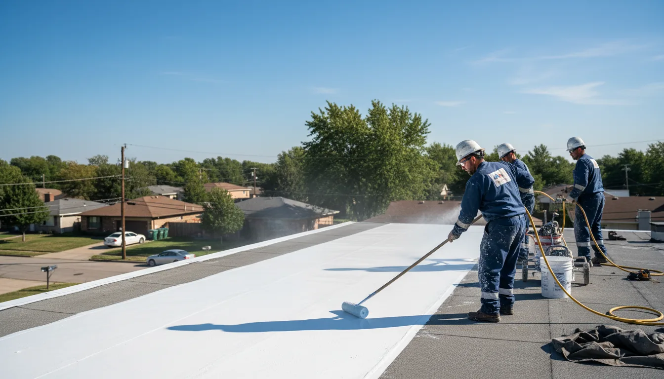 Commercial roof coating in Bolton, MS near me